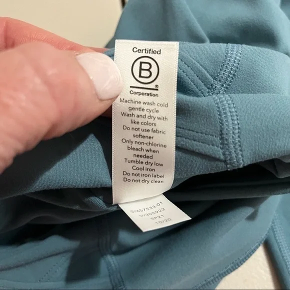 Athleta Elation Pirouette 7/8 Tight Leggings Size XS Rivera Blue Athletic - Picture 10 of 11